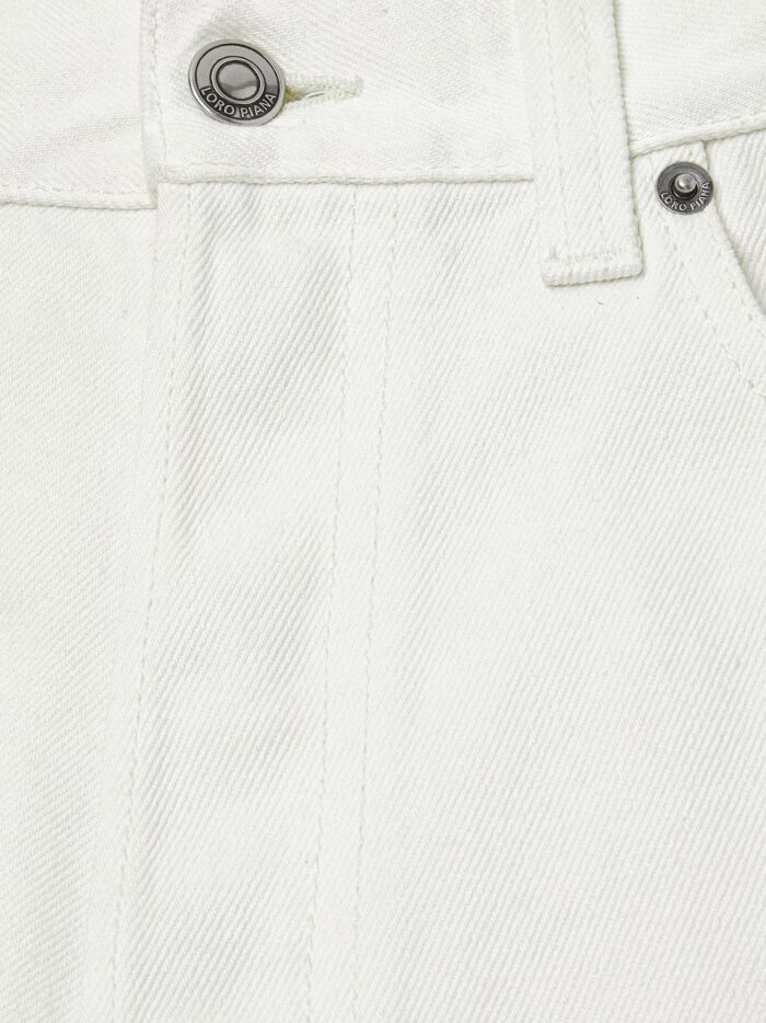 LORO PIANA Sade White Denim Trousers