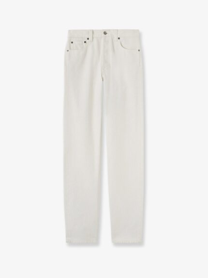 LORO PIANA Sade White Denim Trousers