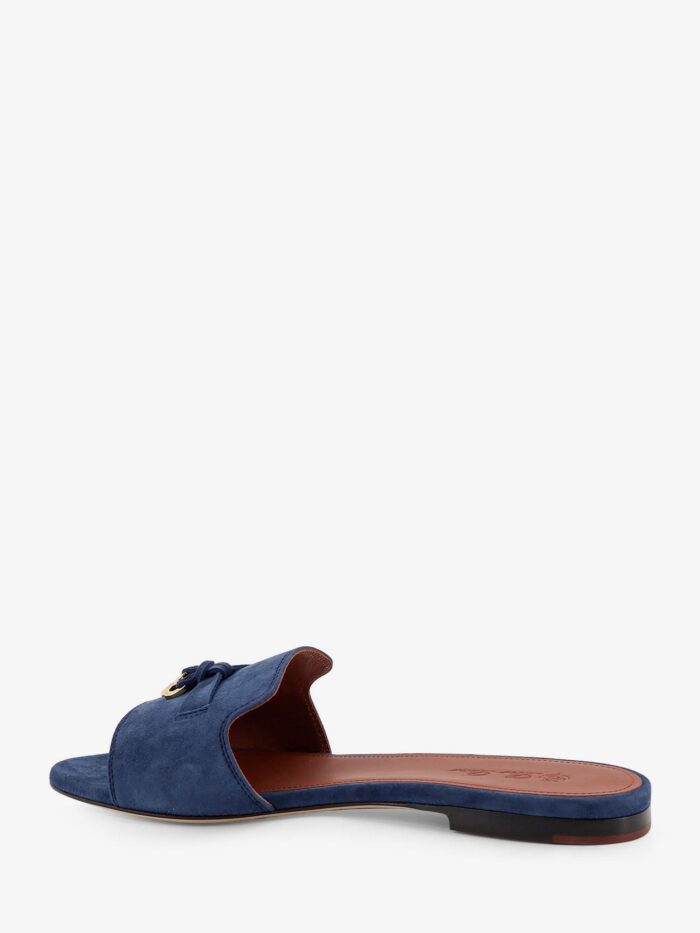 LORO PIANA Suede Summer Charms Flat Sandals