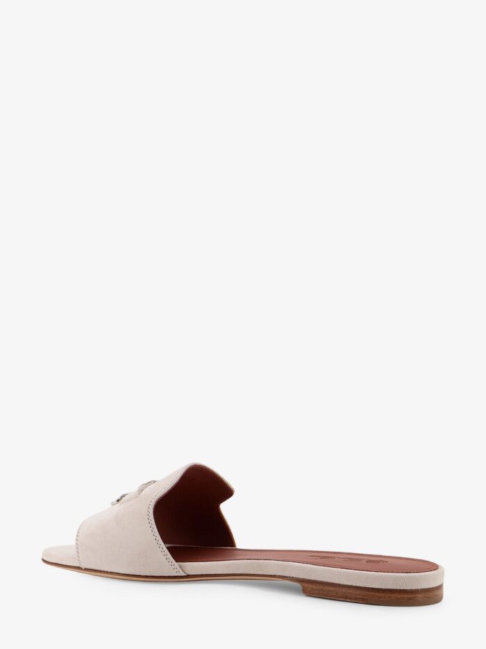 LORO PIANA Summer Charms Suede Flat Sandals