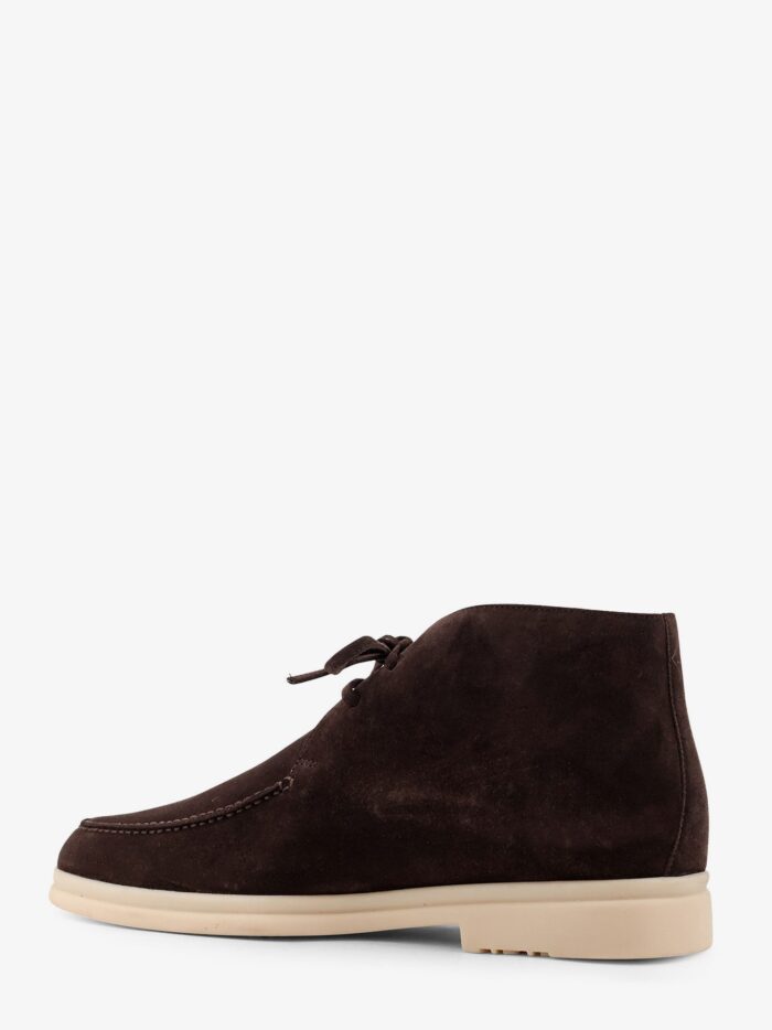 LORO PIANA Walk And Walk Suede Lace-up Shoe