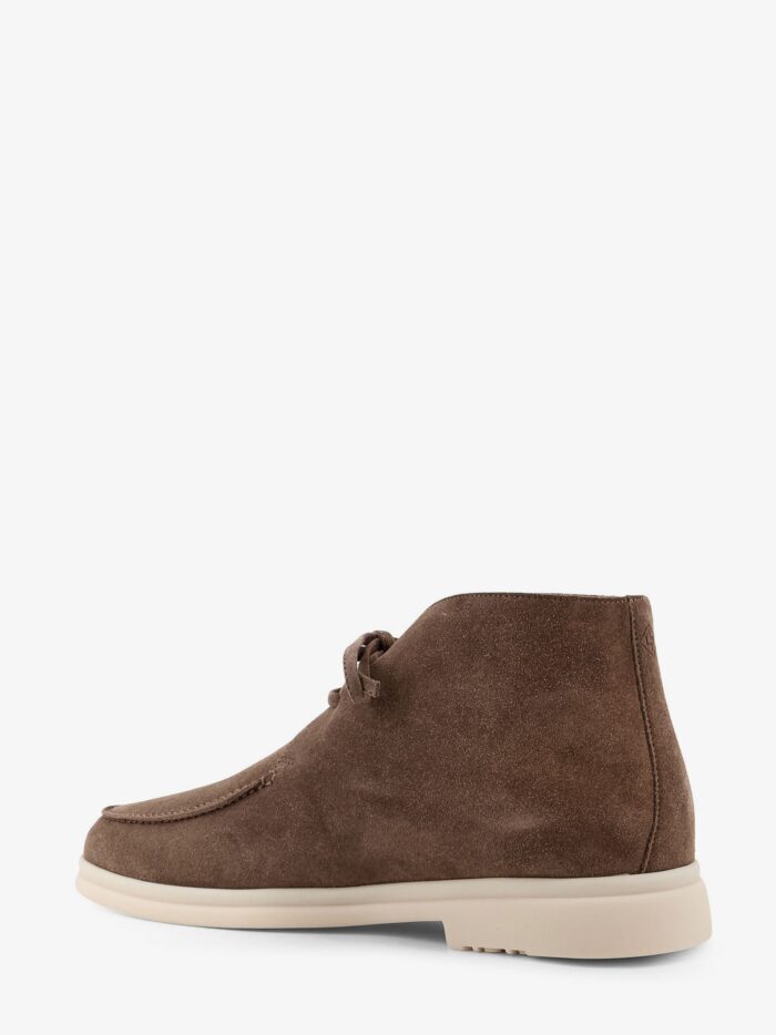 LORO PIANA Walk And Walk Suede Lace-up Shoe