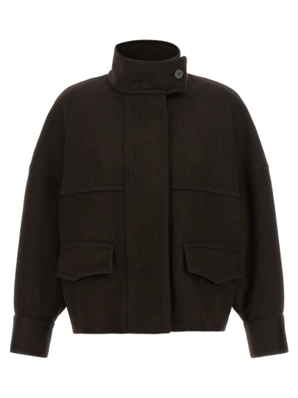 ALBERTO BIANI 'Loro Piana' Wool Bomber Jacket