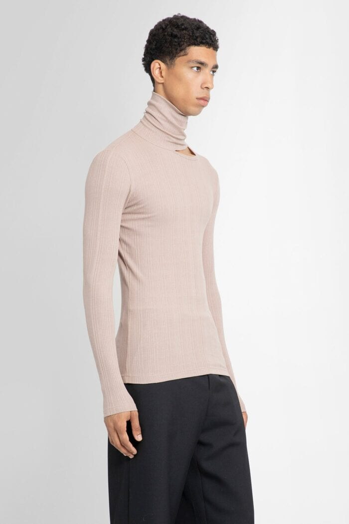 LOUIS GABRIEL NOUCHI Turtleneck Top With Signature Opening