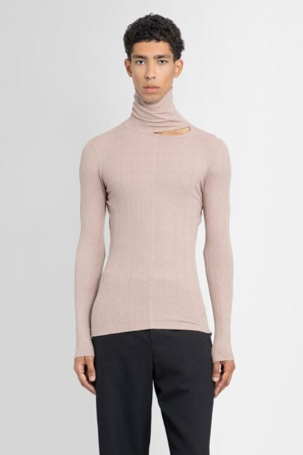 LOUIS GABRIEL NOUCHI Turtleneck Top With Signature Opening