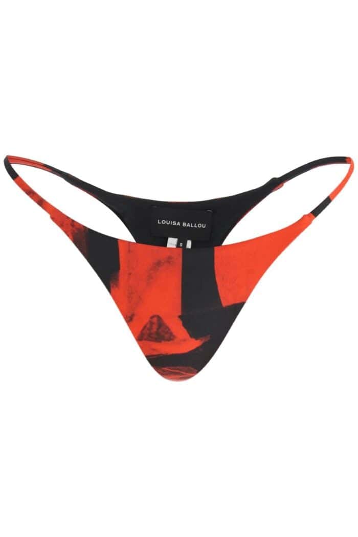 LOUISA BALLOU Bikini Briefs In Techno Jersey