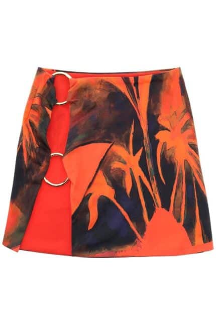 LOUISA BALLOU Double Ring Mini Skirt