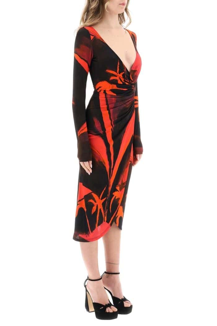 Louisa Ballou 'summer Solstice' Jersey Midi Dress