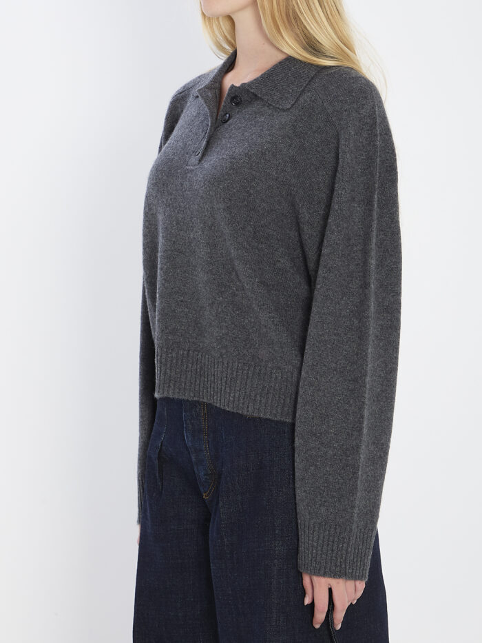 Loulou De Saison Long-sleeved cashmere polo