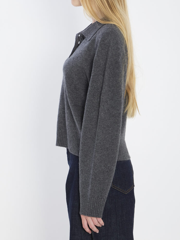 Loulou De Saison Long-sleeved cashmere polo