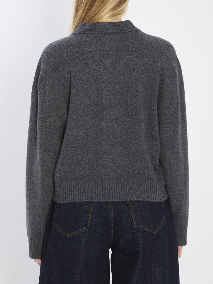 Loulou De Saison Long-sleeved cashmere polo