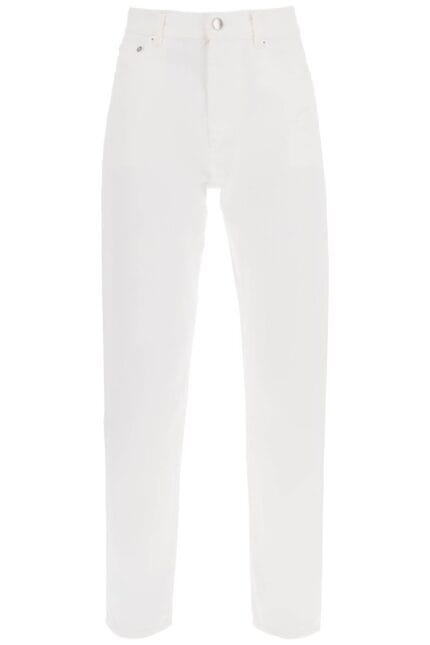 Loulou Studio Cropped Straight Cut Jeans