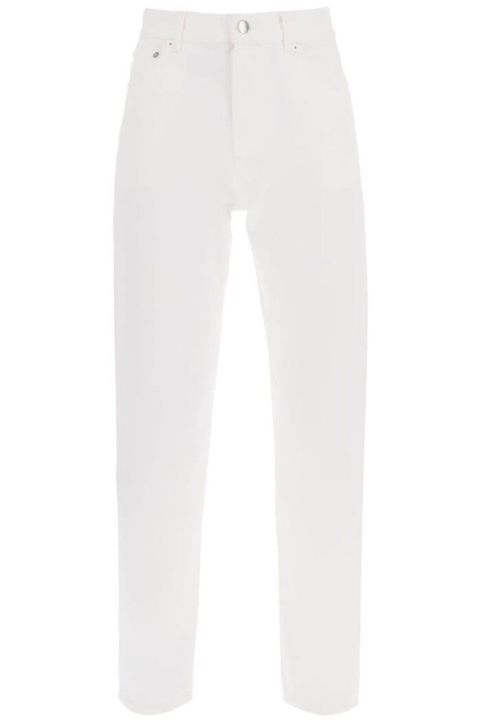 Loulou Studio Cropped Straight Cut Jeans