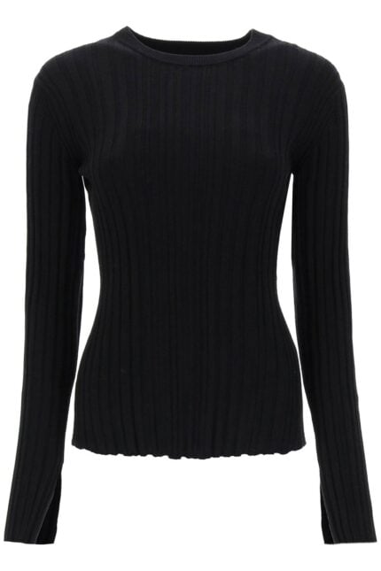 LOULOU STUDIO Evie Ribbed Crew-neck Sweater