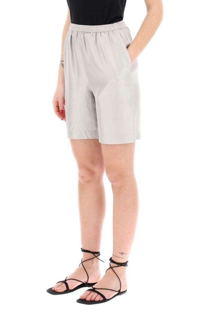 Loulou Studio Silk Zinia Shorts Set