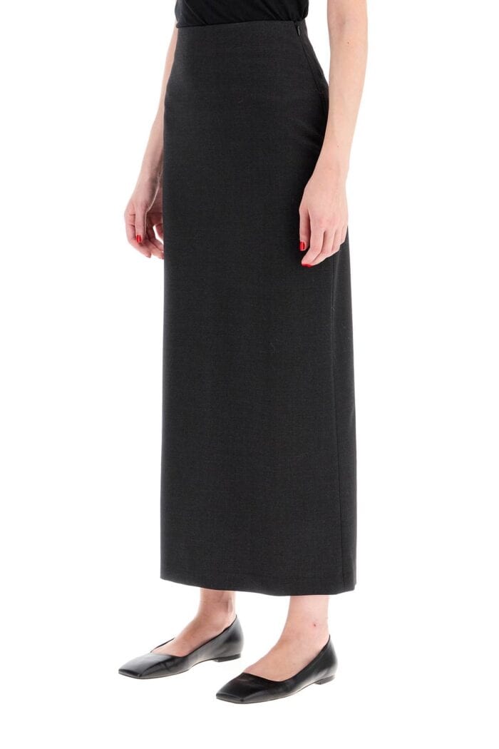 LOULOU STUDIO Stretch Wool Skirt In Samos Style