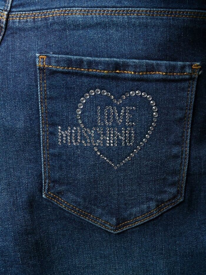 LOVE MOSCHINO LOGO SKINNY JEANS