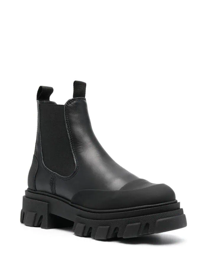 Low Chelsea Boot Black Stitch