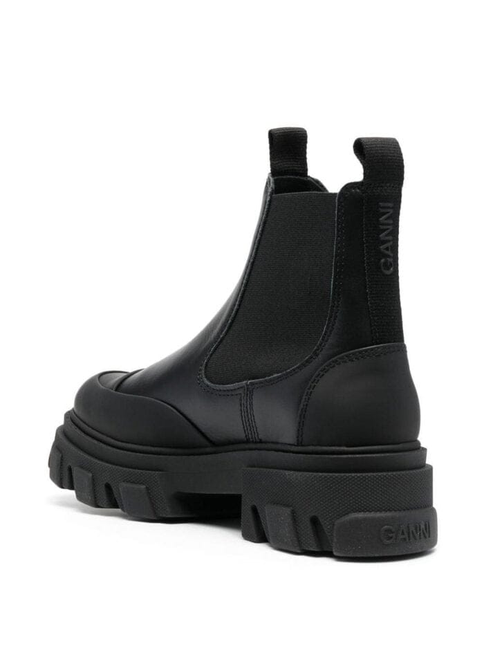 Low Chelsea Boot Black Stitch