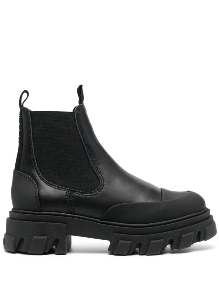 Low Chelsea Boot Black Stitch