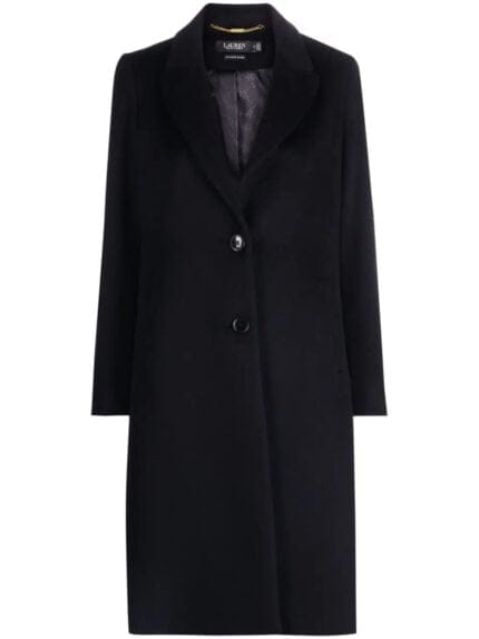 Low Reefer Logo Wool Coat