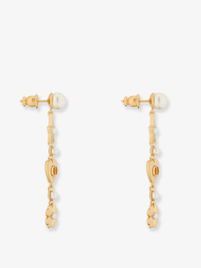 Lucky Dior Metal Earrings With Golden Finish