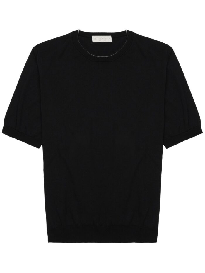 luigi gentile maglia in cotone a manica corta LUIGI GENTILE MAGLIA IN COTONE A MANICA CORTA