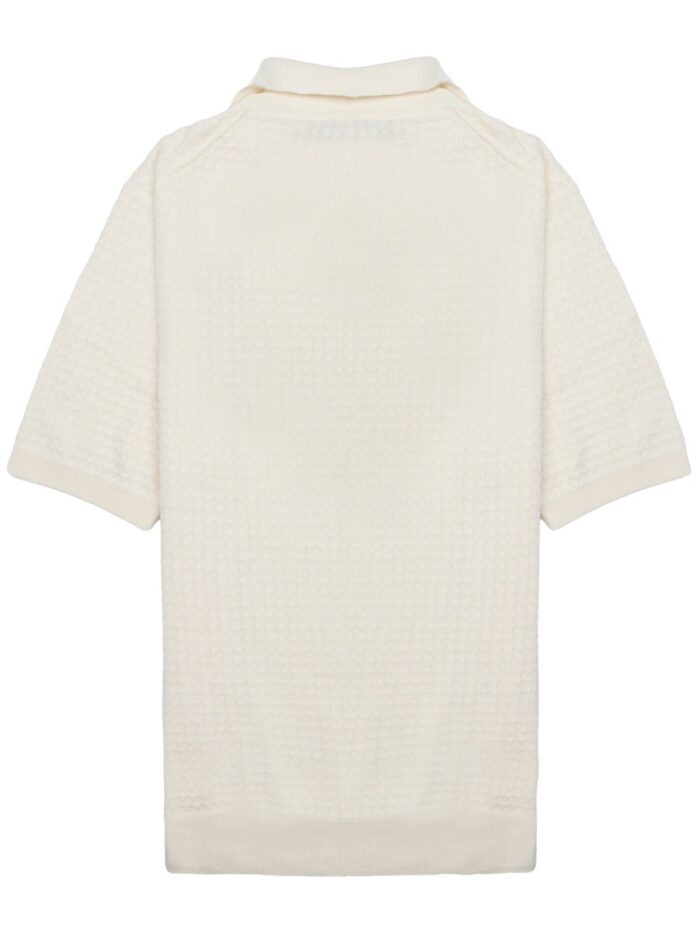 LUIGI GENTILE POLO "CAPRI" IN CROCHET DI COTONE