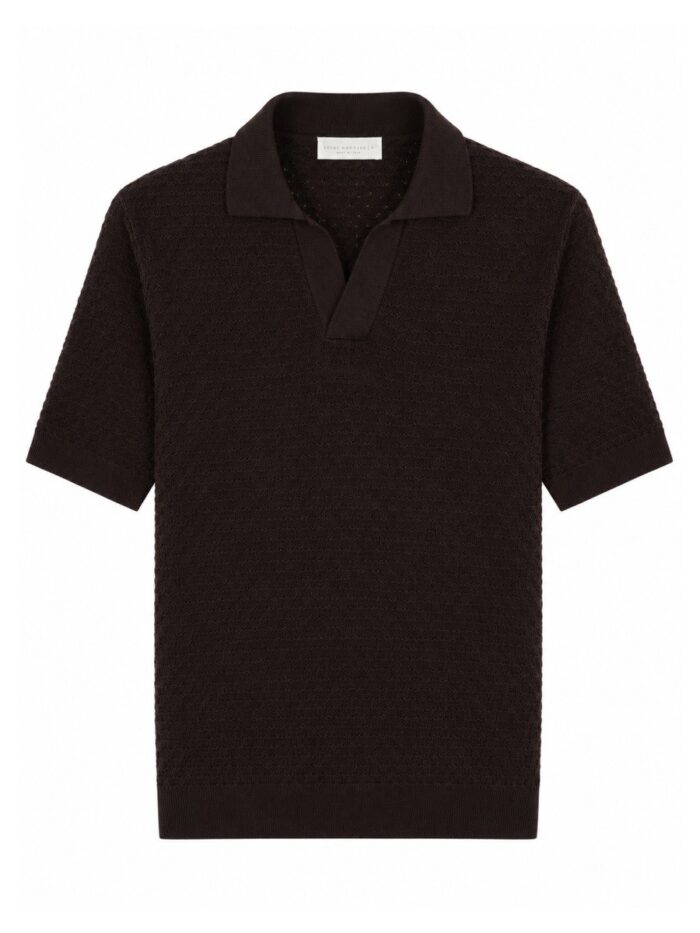 luigi gentile polo "capri" in crochet di cotone LUIGI GENTILE POLO "CAPRI" IN CROCHET DI COTONE