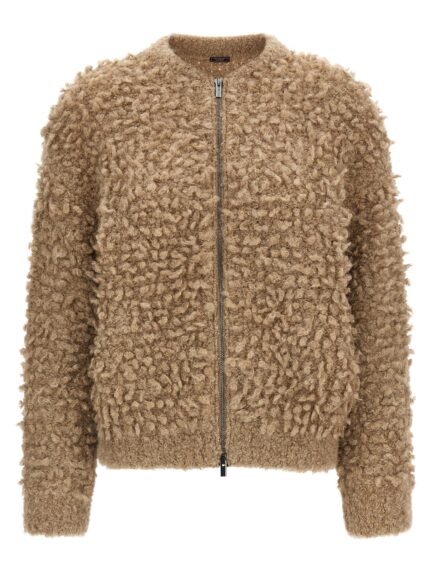 PESERICO Lurex Bouclé Bomber Jacket