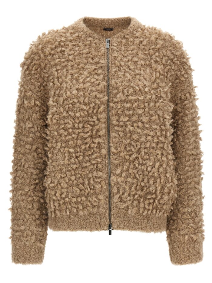 PESERICO Lurex Bouclé Bomber Jacket