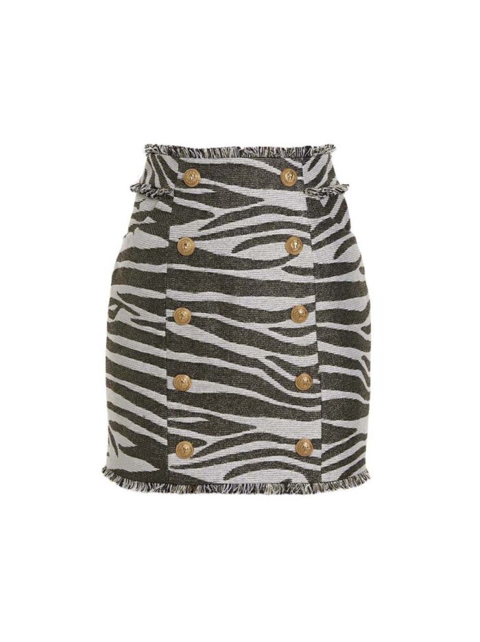 balmain 'lurex zebra' skirt Balmain 'Lurex Zebra' Skirt