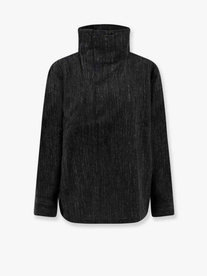 soeur lutece virgin wool blend shirt with drawstring SOEUR Lutece Virgin Wool Blend Shirt With Drawstring