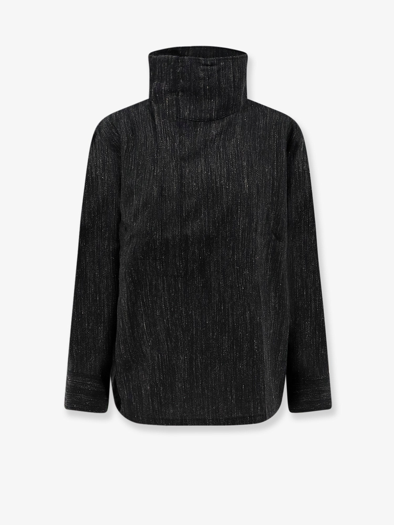 SOEUR Lutece Virgin Wool Blend Shirt With Drawstring