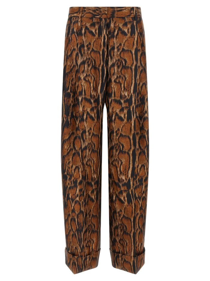 alberto biani lynx print pants ALBERTO BIANI Lynx Print Pants