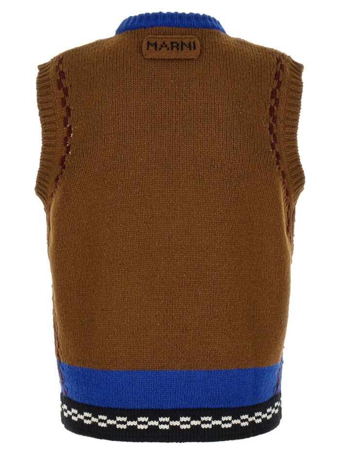 Marni M-shaped Intarsia Vest