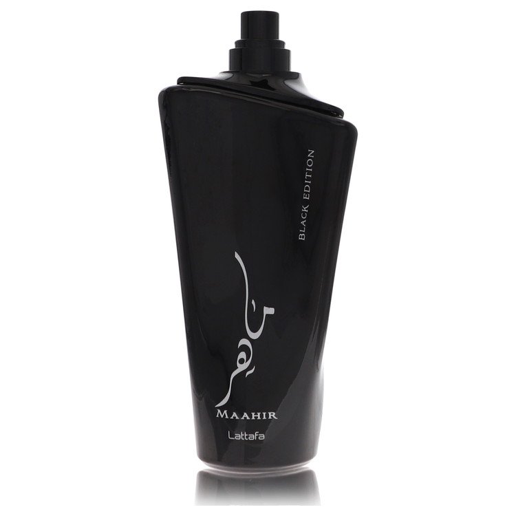 Maahir Black Edition By Lattafa - Eau De Parfum Spray (Unisex Tester) 3.4 Oz