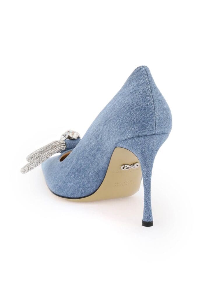 MACH E MACH Denim Pumps With Crystals