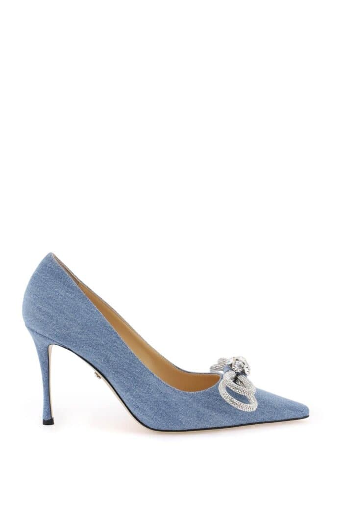 MACH E MACH Denim Pumps With Crystals