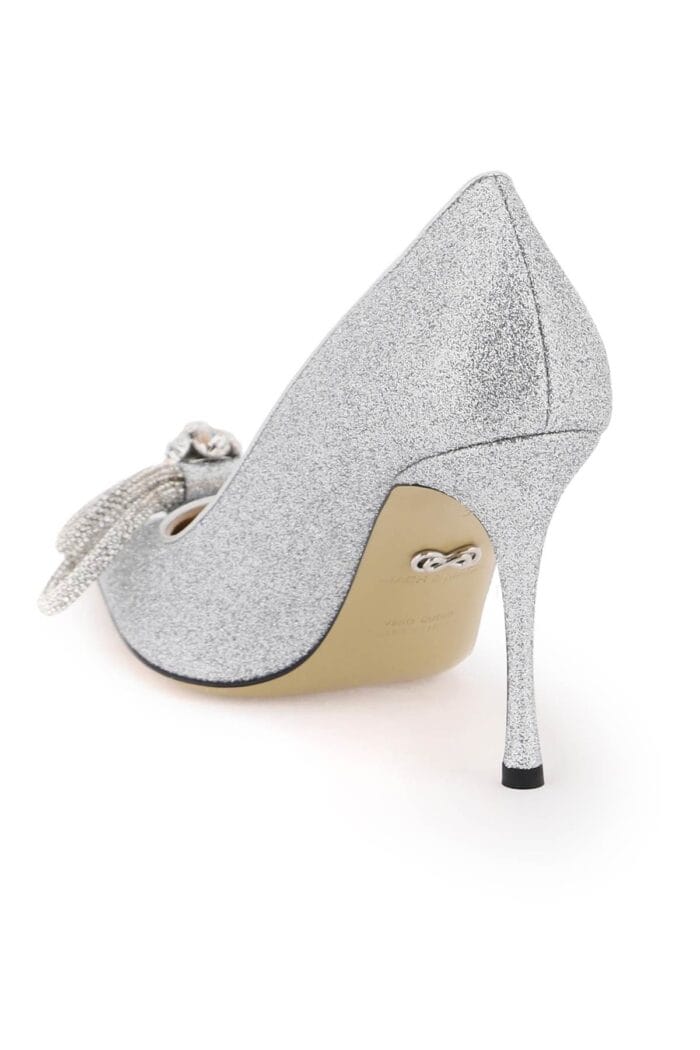 MACH E MACH Glittered Pumps With Crystals