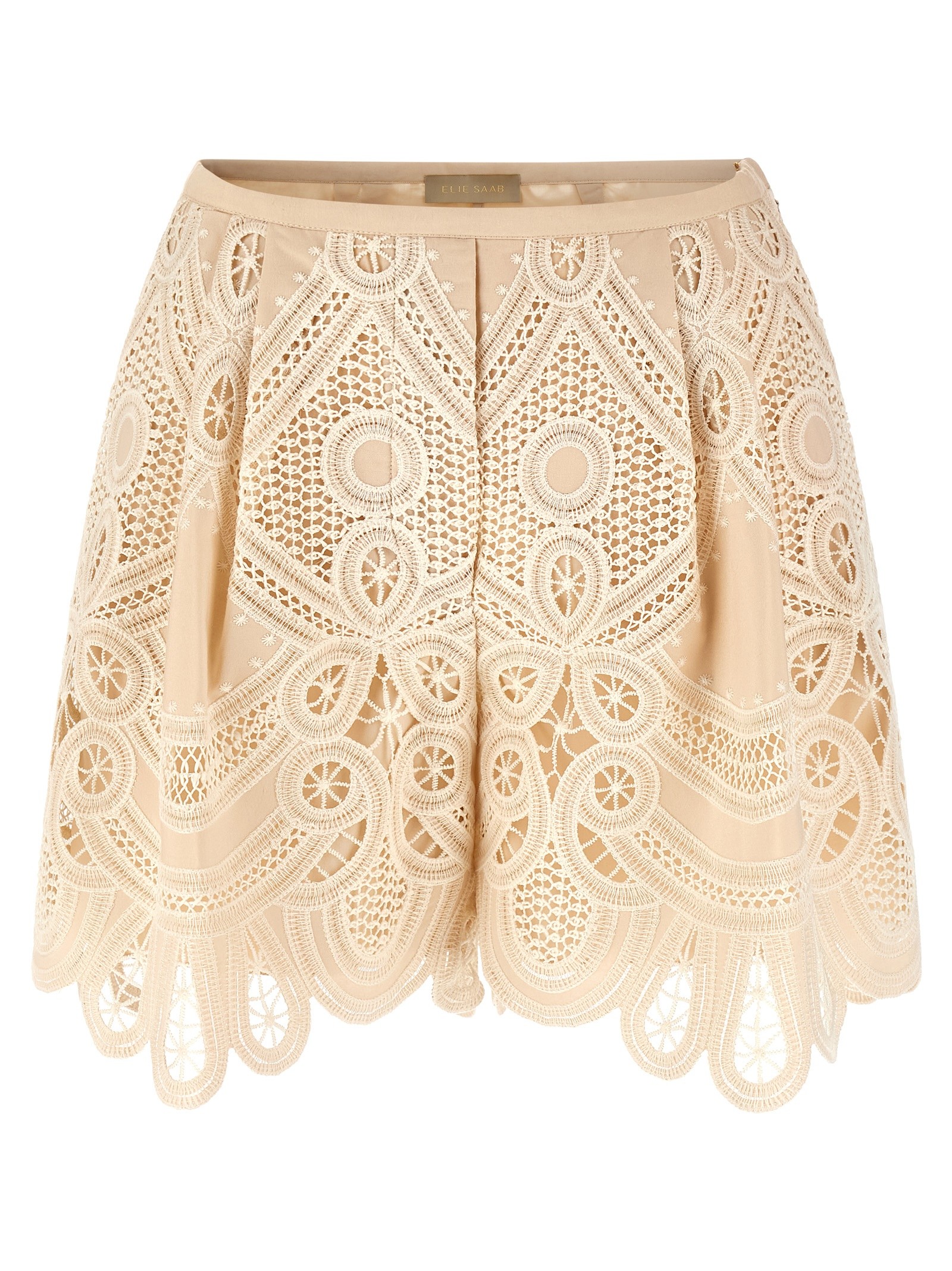 ELIE SAAB Macramé Embroidery Shorts