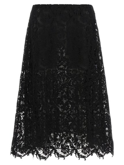 Fendi Macramé Lace Skirt