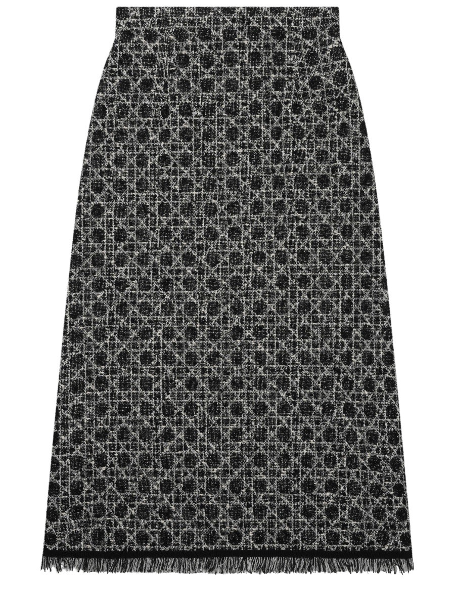 Dior "MACROCANNAGE" MIDI SKIRT
