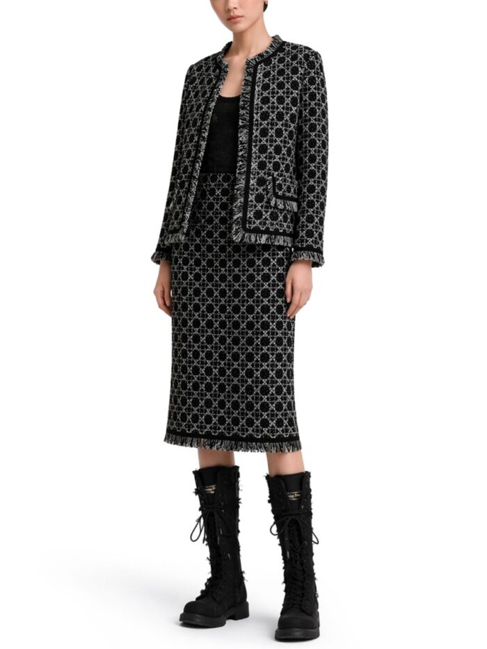 Dior "MACROCANNAGE" MIDI SKIRT