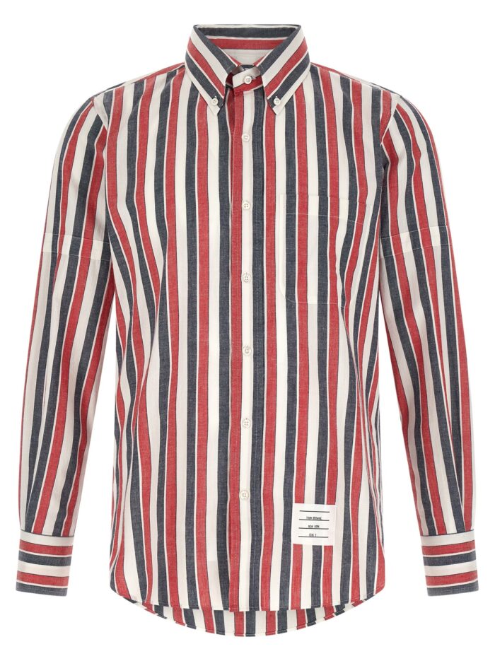 thom browne madras cotton shirt THOM BROWNE Madras Cotton Shirt