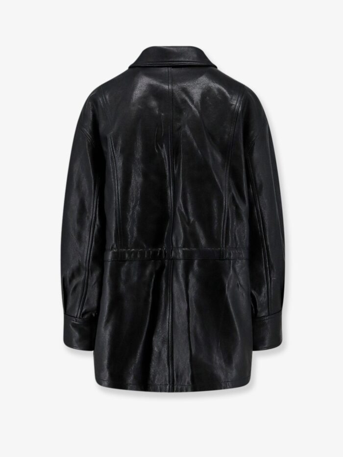 ARMA Maeve Leather Jacket With Front Button Fastening