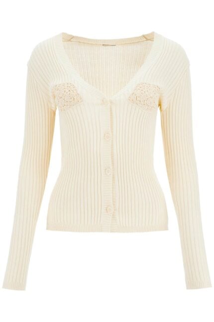 MAGDA BUTRYM Crochet Insert Cardigan With Eight