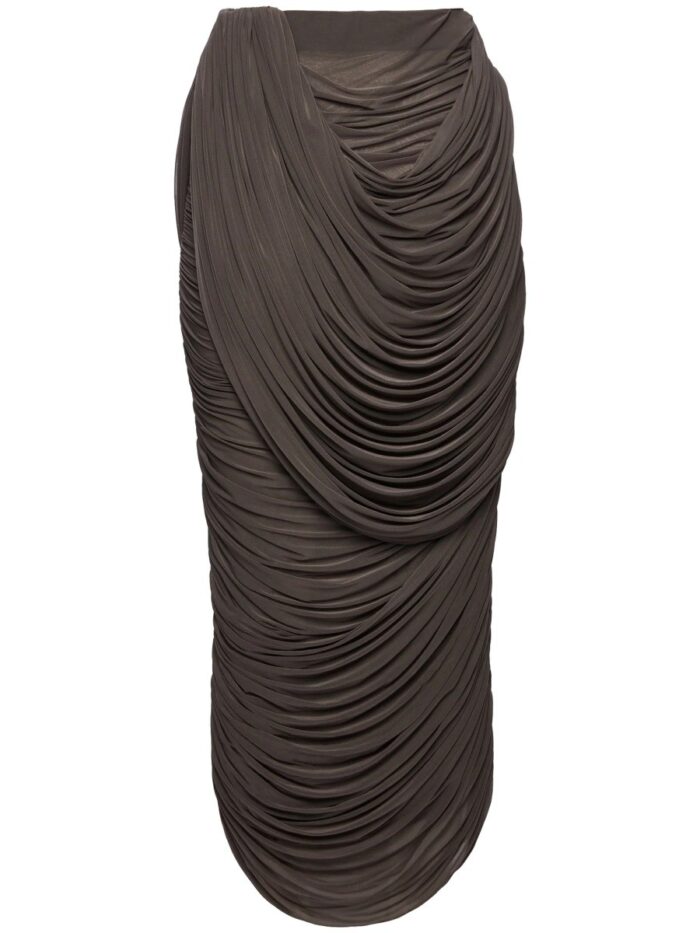 MAGDA BUTRYM CUPRO MIDI SKIRT