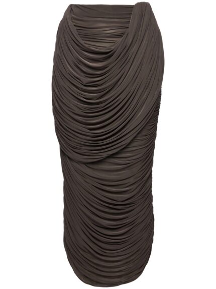 MAGDA BUTRYM CUPRO MIDI SKIRT