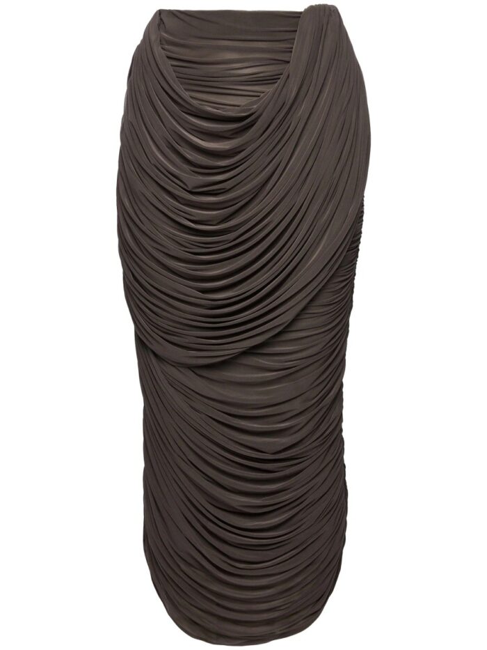 MAGDA BUTRYM CUPRO MIDI SKIRT